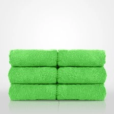 13" x 13" - 100% Turkish Cotton Lime Green Terry Washcloth - 12 Pack (Dozen)-Robemart.com