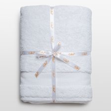100% Turkish Class Cotton White Bath Sheet 35" x 70"-Robemart.com