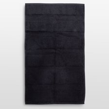 100% Turkish Cotton Black Terry Bath Mat-Robemart.com