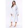 100% Turkish Cotton White Terry / Velour Kimono Bathrobe-Robemart.com