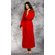 100% Turkish Cotton Red Hooded Terry / Velour Bathrobe-Robemart.com