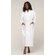 100% Turkish Cotton White Waffle Kimono Robe-Robemart.com