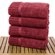 30" x 58" - 18 lbs/doz - %100 Turkish Cotton Cranberry Bath Towel - Piano Border-Robemart.com