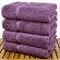 27" x 54" - 17 lbs/doz - %100 Turkish Cotton Plum Bath Towel - Dobby Border-Robemart.com