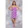 100% Cotton Polka Dot Purple Terry Velour Cloth Spa Wrap, Bath Towel Wrap-Robemart.com
