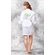 Bride Green Rhinestone Satin Kimono White Short Robe-Robemart.com