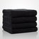 16" x 29" - 100% Turkish Cotton Black Terry Hand Towel-Robemart.com