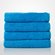 16" x 29" - 100% Turkish Cotton Turquoise Terry Hand Towel-Robemart.com