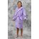 Lavender Plush Super Soft Fleece Hooded Kid's Robe-Robemart.com