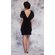 100% Chiffon Black Nightgown-Robemart.com