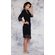 100% Lace Trim Black Women's Kimono Robe-Robemart.com