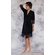 100% Lace Trim Black Women's Kimono Robe-Robemart.com