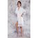 100% Lace Trim Ivory Women's Kimono Robe-Robemart.com