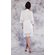 100% Lace Trim Ivory Women's Kimono Robe-Robemart.com