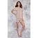 100% Lace Trim Taupe Women's Pajama Set-Robemart.com