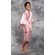 Flower Girl Clear Rhinestone Pink Satin Kimono Kid's Robe-Robemart.com