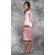 Flower Girl Clear Rhinestone Pink Satin Kimono Kid's Robe-Robemart.com