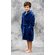 Navy Blue Plush Super Soft Fleece Hooded Kid's Robe-Robemart.com