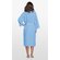 Waffle Kimono Serenity Blue Long Robe Square Pattern-Robemart.com