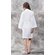 Waffle Kimono White Knee Length Robe Square Pattern FINAL SALE-Robemart.com