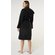 100% Turkish Cotton Black Heavy Weight Hooded Terry Bathrobe-Robemart.com