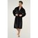 Black Super Soft Tahoe Microfleece Shawl Collar Robe-Robemart.com