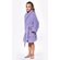 Lavender Plush Super Soft Fleece Shawl Kid's Robe-Robemart.com