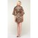 Leopard Satin Kimono Short Robe-Robemart.com