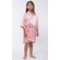 Light Pink Satin Kimono Kid's Robe-Robemart.com
