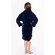 Navy Blue Plush Super Soft Fleece Shawl Kid's Robe-Robemart.com