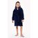 Navy Blue Plush Super Soft Fleece Shawl Kid's Robe-Robemart.com