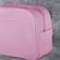 Pink Waffle Large Makeup Bag-Robemart.com