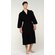 100% Turkish Cotton Black Waffle Kimono Robe-Robemart.com