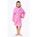 100% Turkish Cotton Pink Hooded Terry Kid's Bathrobe-Robemart.com