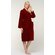 100% Turkish Cotton Wine Red Terry Kimono Bathrobe-Robemart.com