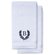 Navy Blue Initial Premium Hand Towel Roman 16 X 30 Inch, Set of 2-Robemart.com