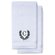Charcoal Gray Initial Premium Hand Towel Roman 16 X 30 Inch, Set of 2-Robemart.com