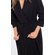 Cotton Black Knit Kimono Robe-Robemart.com