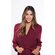 Cotton Burgundy Knit Kimono Robe-Robemart.com