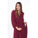 Cotton Burgundy Knit Kimono Robe-Robemart.com