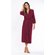 Cotton Burgundy Knit Kimono Robe-Robemart.com