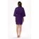 Waffle Kimono Purple Short Robe Square Pattern-Robemart.com