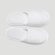 White Closed Toe Adult Fleece Warm Slippers - 6 pack-Robemart.com