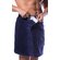 100% Cotton Men Navy Blue Terry Velour Cloth Body Wrap, Bath Towel Wrap-Robemart.com