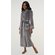 Gray Plush Soft Warm Fleece Womens Robe-Robemart.com