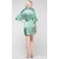 Mint Green Satin Kimono Short Robe-Robemart.com