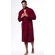 100% Turkish Cotton Wine Red Terry Kimono Bathrobe-Robemart.com