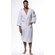 Waffle Hooded Long Robe Square Pattern White-Robemart.com Waffle Hooded Long Robe Square Pattern White-Robemart.com
