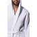 Waffle Hooded Long Robe Square Pattern White-Robemart.com