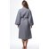 Waffle Kimono Gray Long Robe Square Pattern-Robemart.com